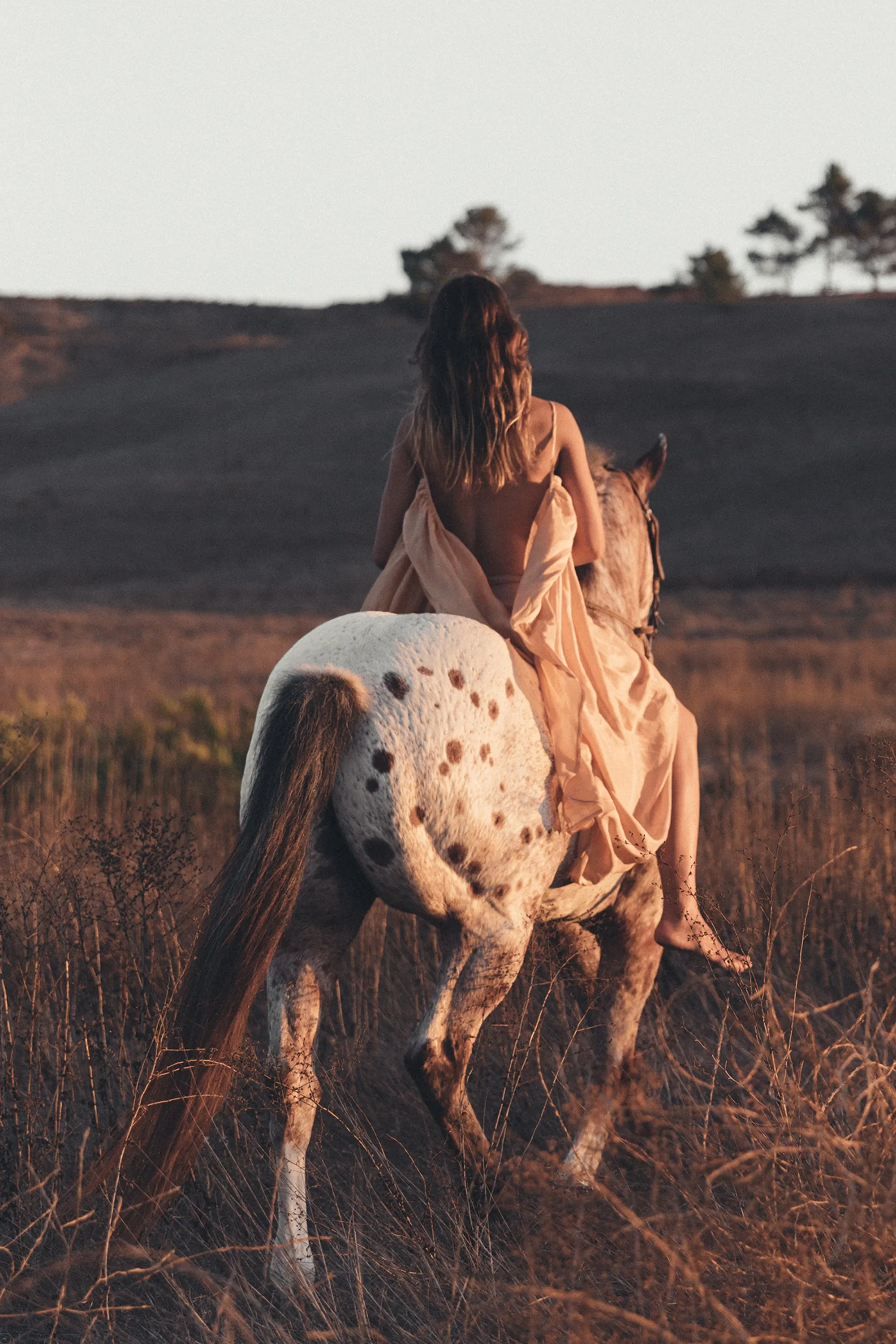 Syros Silk Dress - Golden Bare