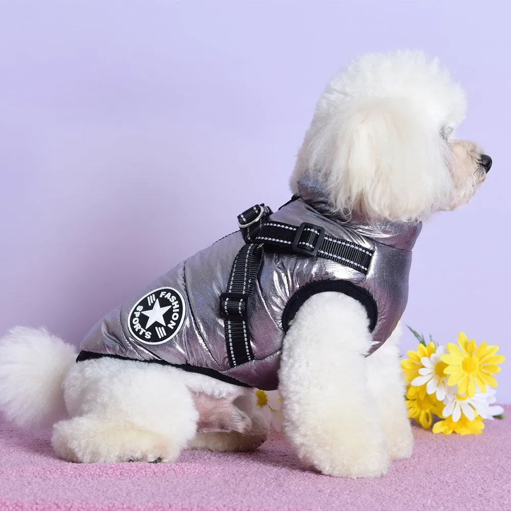 Waterproof Winter Jacket with Built-in Harness