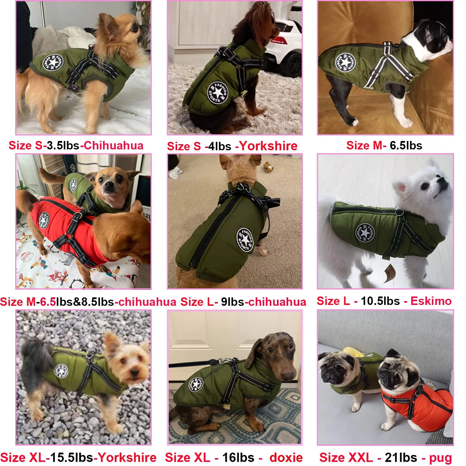 Waterproof Winter Jacket with Built-in Harness