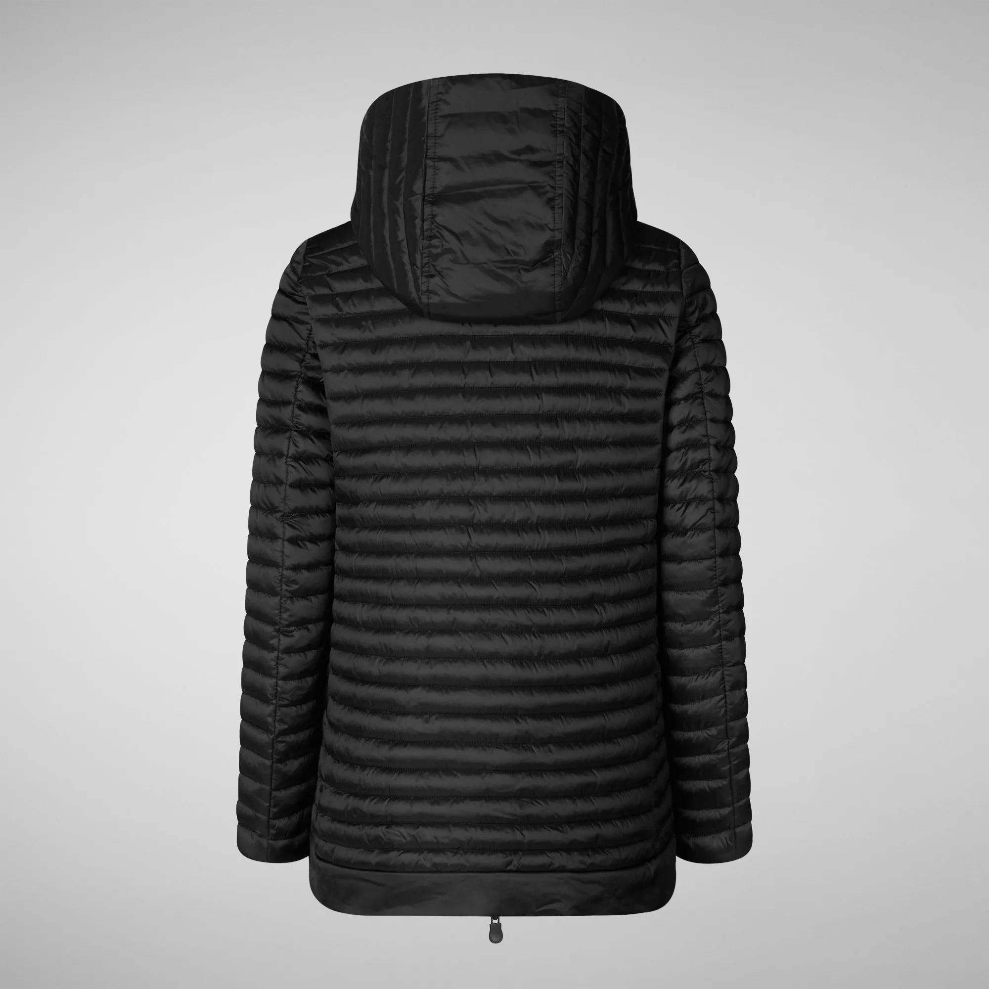 Women's hooded puffer coat alima in black