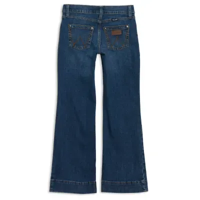 Wrangler Girls' Darci Medium Wash Trouser Jeans